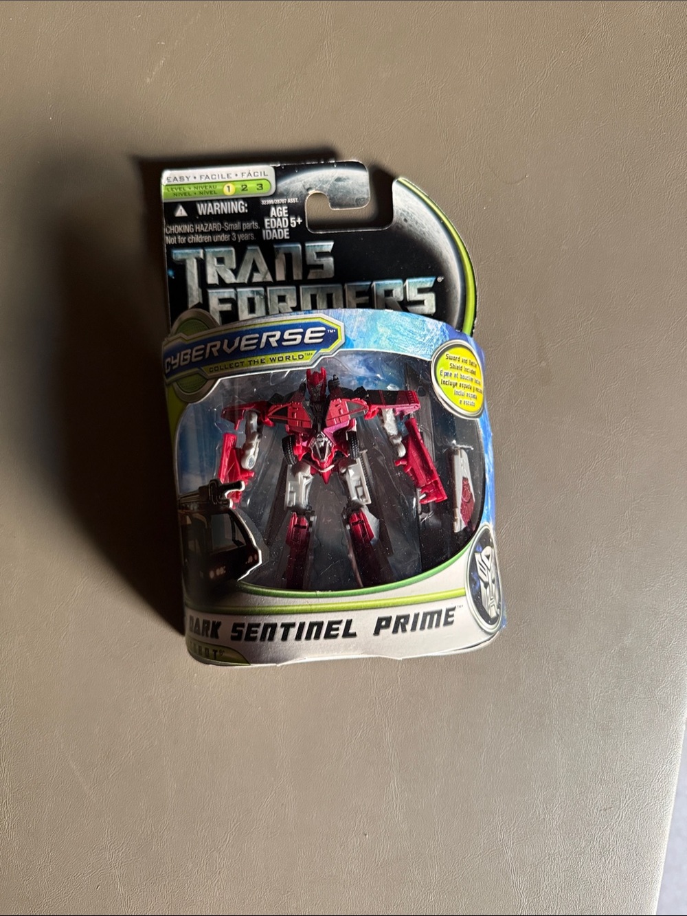 Transformers Cyberverse Dark Sentinel Prime Figure - Red and Silver